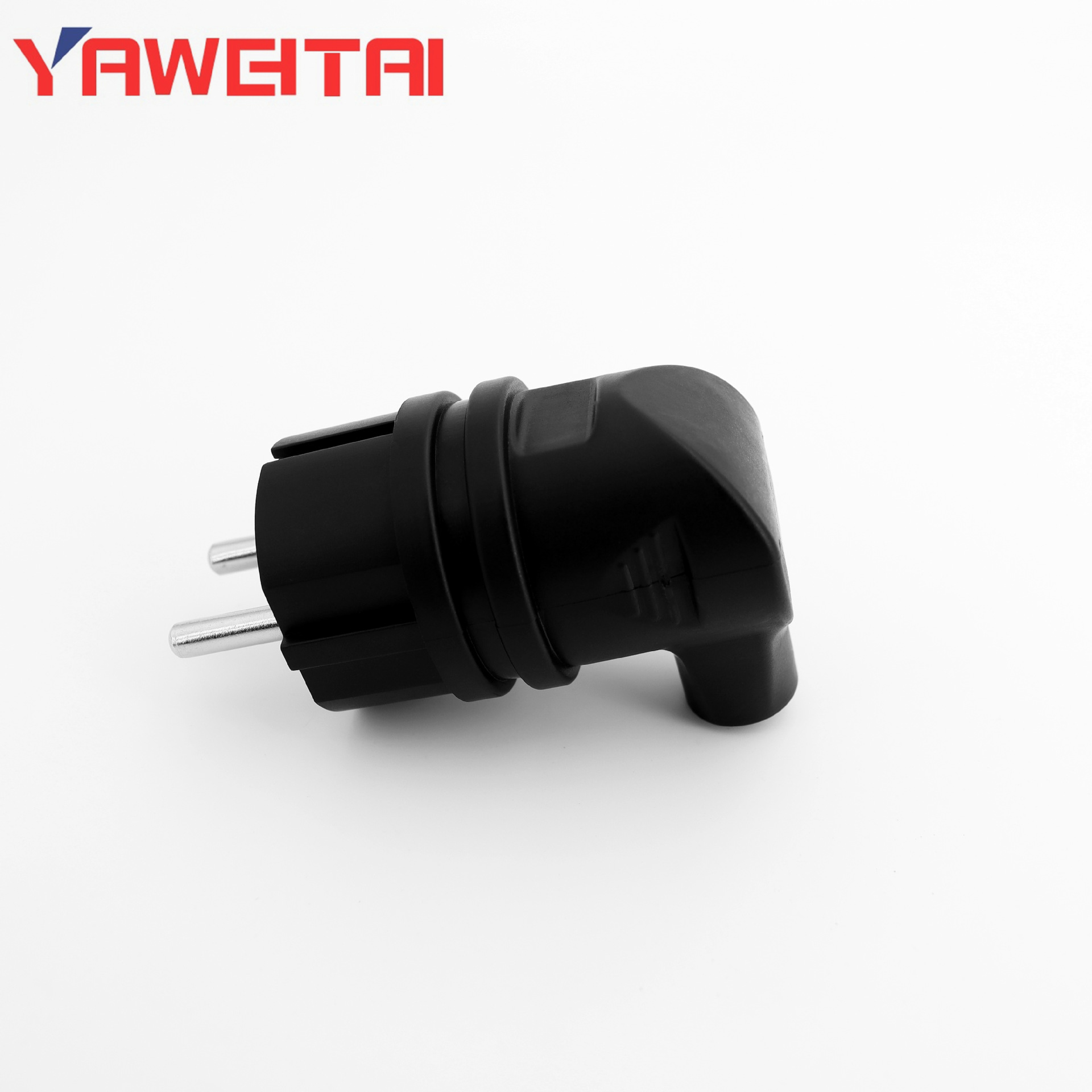 IP44欧式防水公母插头 德法式欧标耐摔橡胶插头 欧规户外防雨插头