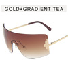 Brand sunglasses, fashionable glasses hip-hop style, European style, internet celebrity, 2 carat