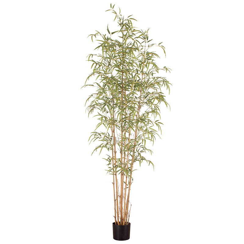 Fábrica de árboles artificiales Venta caliente decoración de plátano artificial planta verde artificial en maceta comercial decoración suave árbol artificial