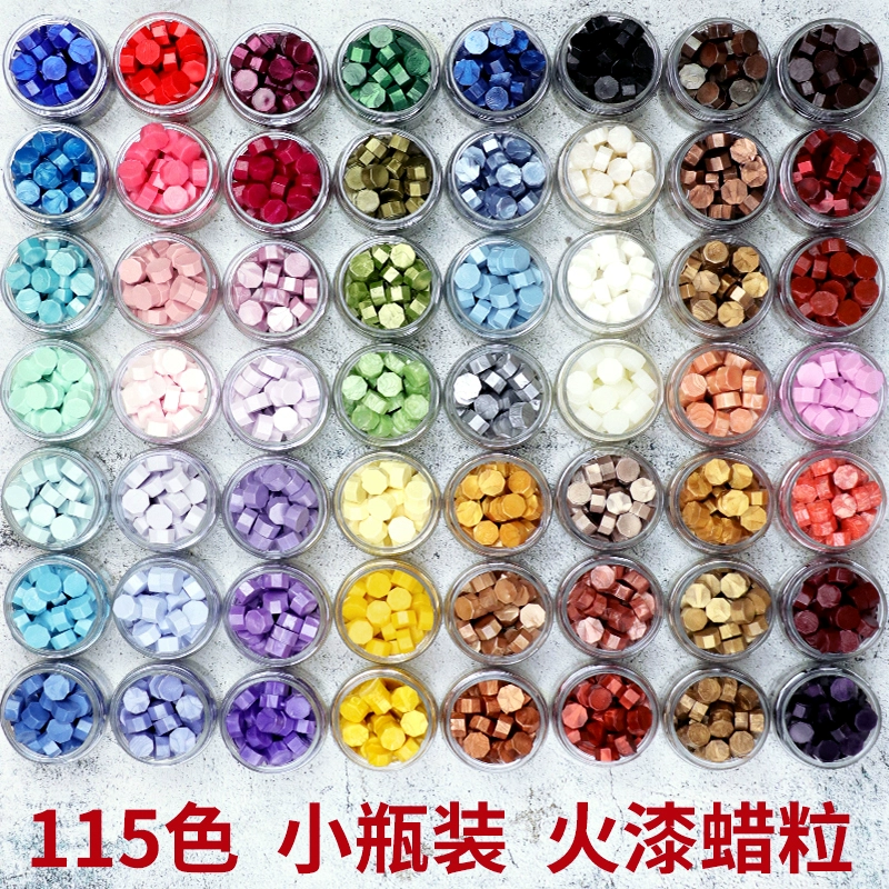 Огненная краска для печати воск зерна wax алюминиевая крышка пластиковая бутылка с восемью краской воск для уплотнения воска 124 цвета около 45 штук 23 г