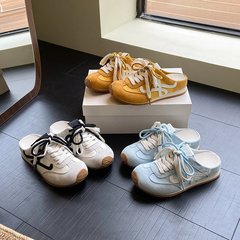 とてもいいですね ~ 韓国版ins超火小首復古徳訓靴半スリッパ女怠け者阿甘靴サンダル