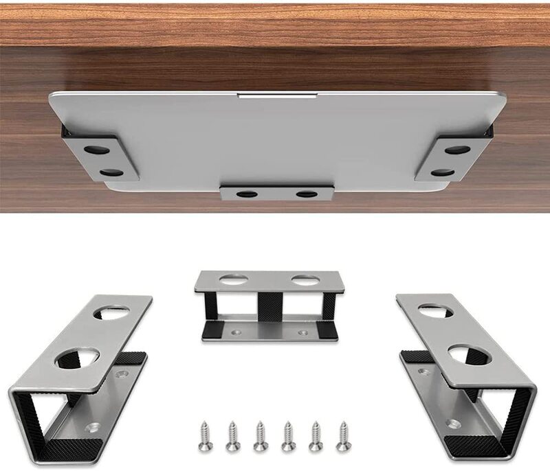 Notebook storage bracket under the table notebook creative metal tray bracket upgrade silicone protection factory direct supply Notebook storage bracket under the table notebook creative metal tray bracket upgrade silicone protection factory direct supply