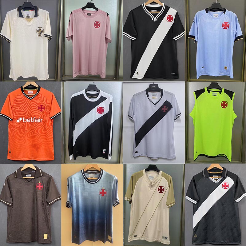 2627 Vasco Da Gama Jersey, Long-Sleeved Retro Football Uniform for Home and Away Players, Thai Version 2627 Vasco Da Gama Jersey, Long-Sleeved Retro Football Uniform for Home and Away Players, Thai Version