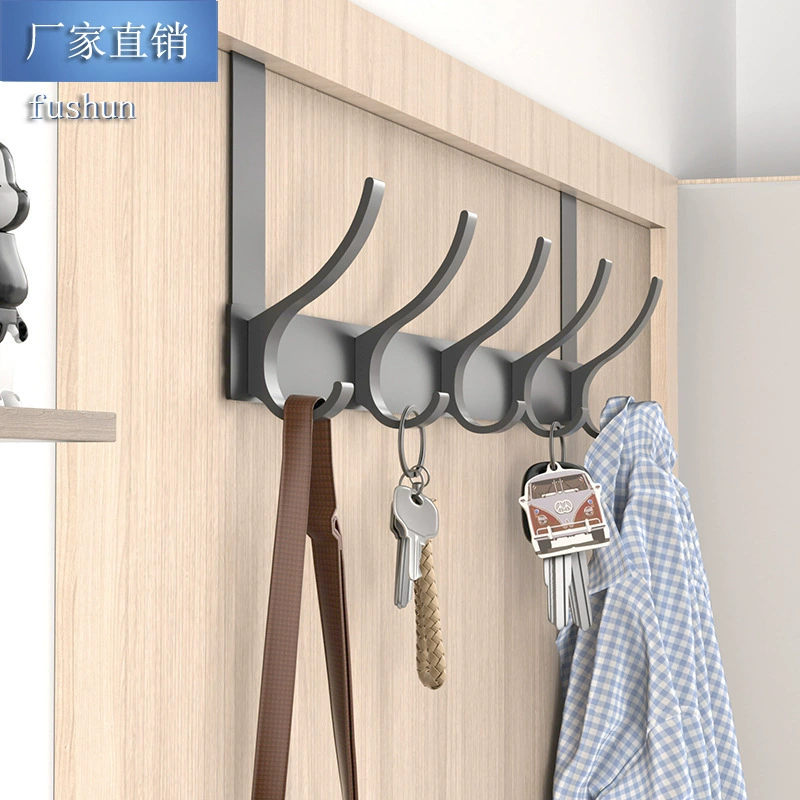 Вешалка для одежды, настенная дверь, стеллаж для хранения без перфорации, стеллаж для хранения одежды, крючок для одежды на входной двери