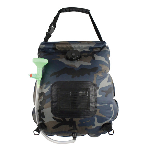 Outdoor 20L Solar Shower Bag Conveniently Foldable Water Storage Bag Heating Shower Bag Camping Cool Shower Pack