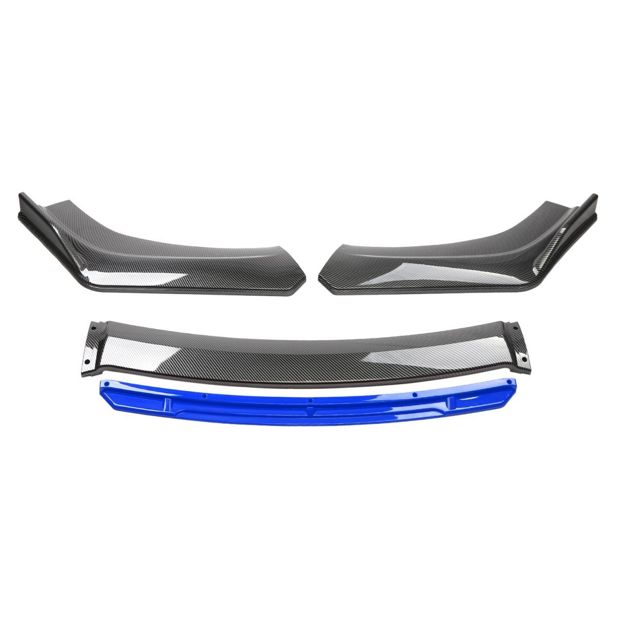 Modificación del automóvil Pala delantera con patrón de fibra de carbono universal Civic de décima generación Labios delanteros especiales Barra de protección de esquina anticolisión