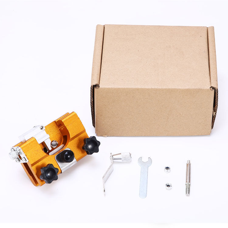 手摇磨链器 便携式家用手动磨链条工具 磨刃工具 链条架 磨链条