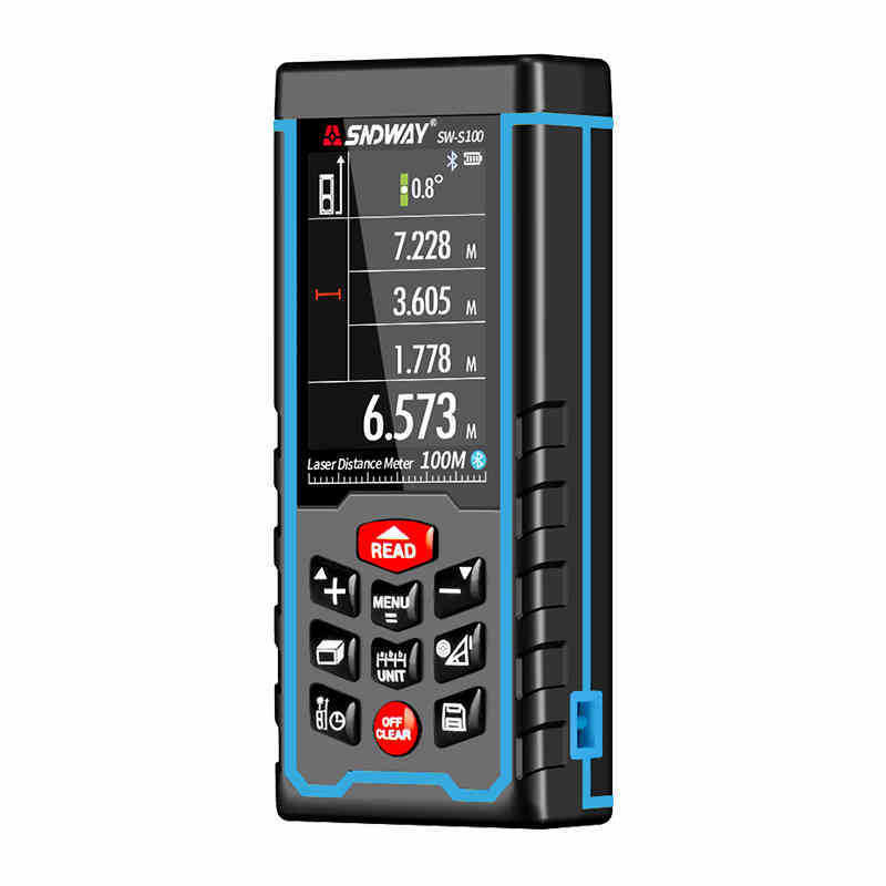 深达威激光测距仪SW-S80/120室内外测量仪手持红外线电子尺英文版