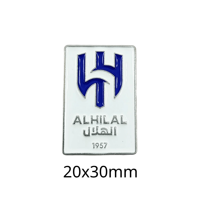 Insignias metálicas transfronterizas, pegatinas para teléfonos móviles, broches, Copa Mundial, Liga de Campeones, club de fútbol, insignias del Real Madrid, insignias del Liverpool al por mayor