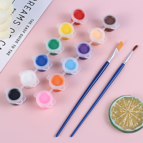 6-in-1 Acrylic Paint Set for Kids DIY Doodle Painting Art Supplies Coloring and Creation Kit