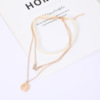 Multilayer jewelry, card with butterfly, universal necklace from pearl, European style, new collection