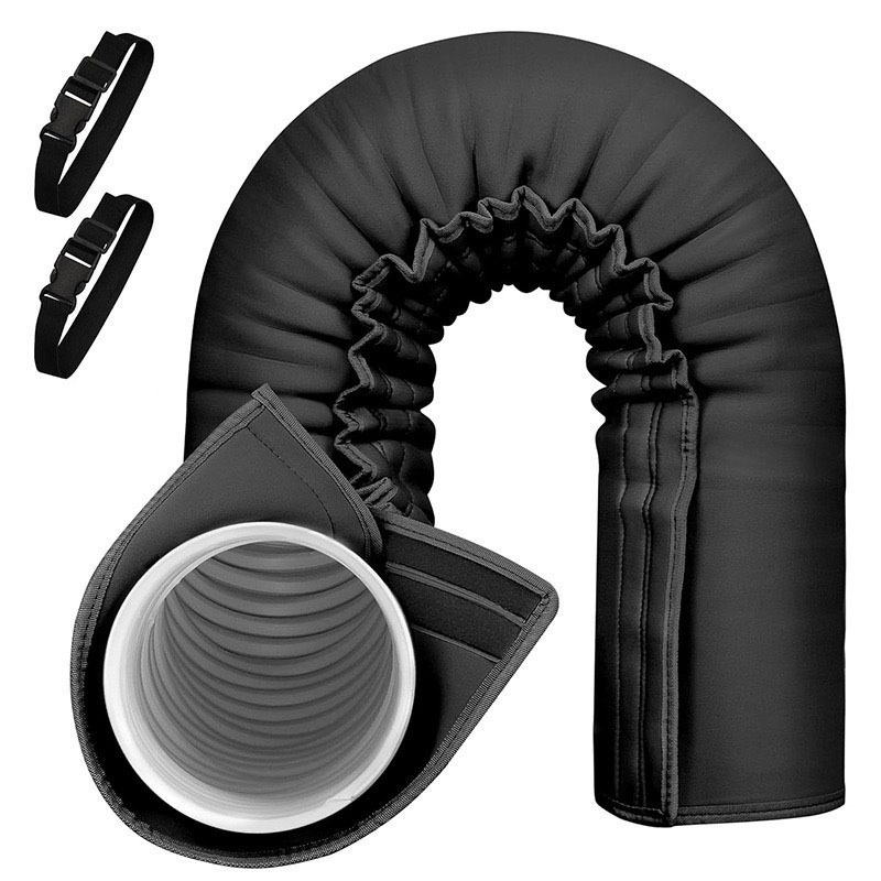 Portable air conditioner hose insulating sleeve pipe vent cover for hose thermal insulation sleeve with diameters 5 and 5.9 in 4