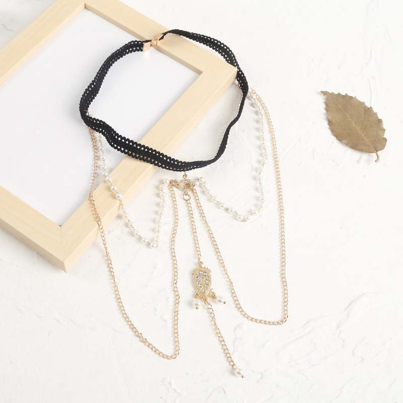 1 Piece Lolita Irregular Imitation Pearl Alloy Plating Inlay Artificial Gemstones Womenu0027S Body C