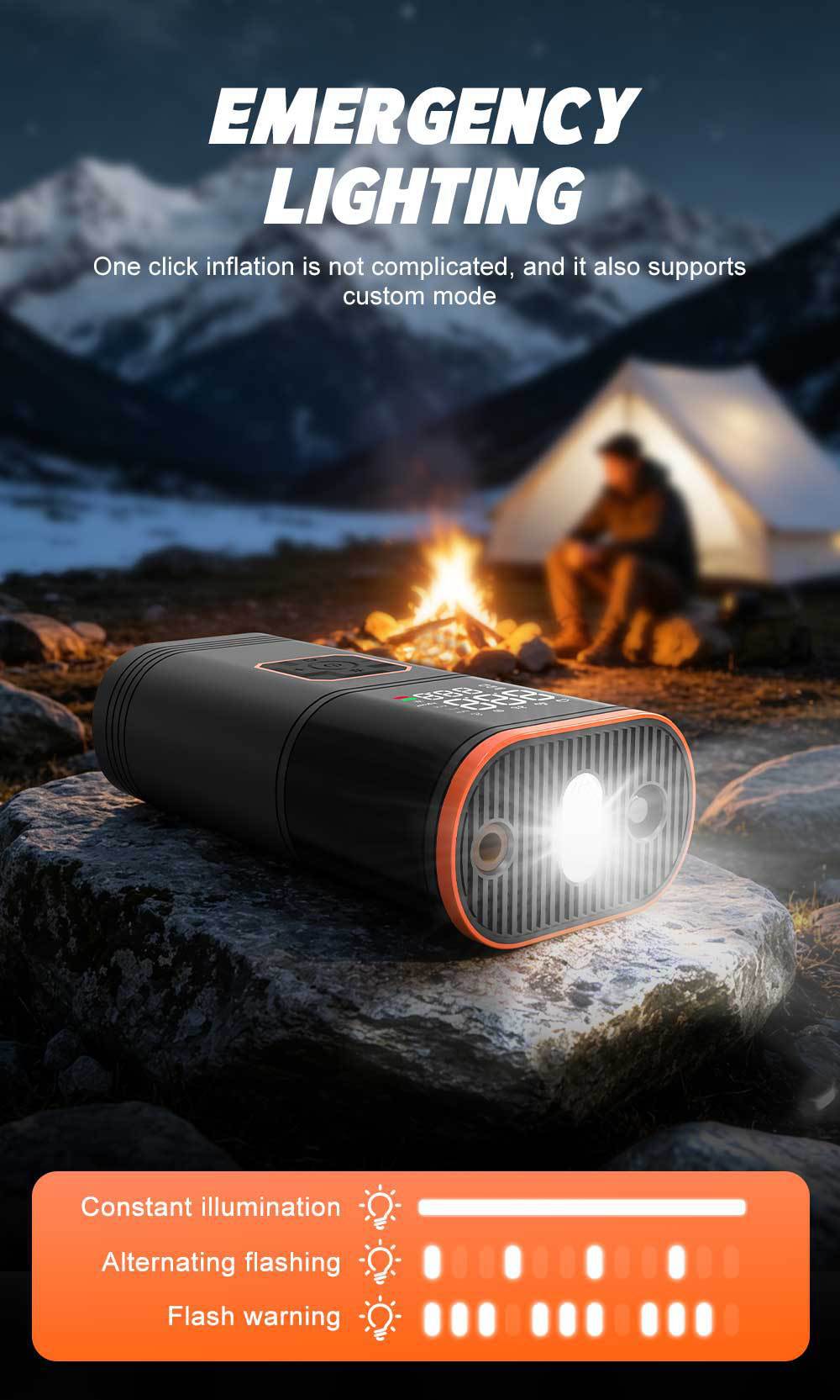 Cross-border electric air pump, car-mounted air pump, rechargeable digital display wireless tire inflator, car emergency starting power supply
