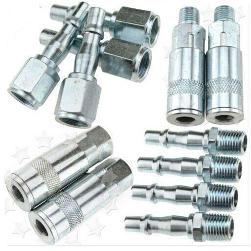 供应英式快速接头铁镀锌套装12件套，宁波鼎一气动工具厂家直销