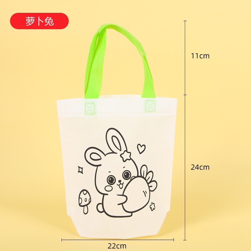 Bolsa de Tela para Colorear DIY para Niños, Plástico, para Niños y Estudiantes