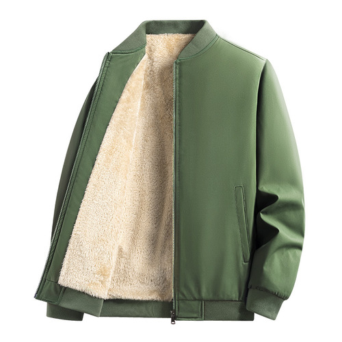 cashmere lamb spring and autumn baseball collar regular jacket men's spring and autumn new fashionable casual coat China Youth
