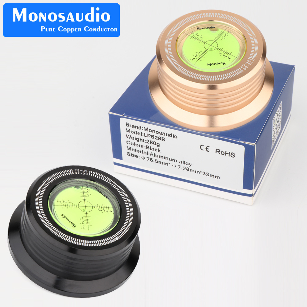 MonosaudioLP黑胶唱片镇 压镇垫 水平尺 自带测速卡 留声机配件