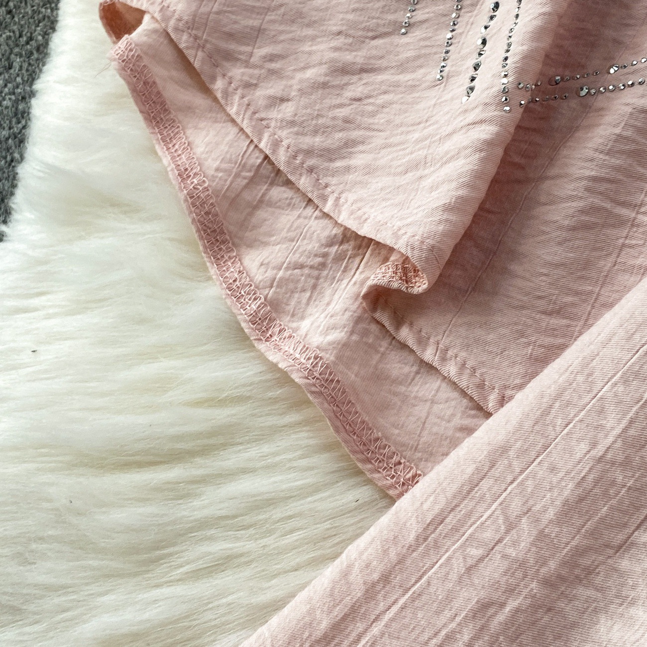 Completo due pezzi donna strass maniche lunghe pantaloni casual_voghion.com