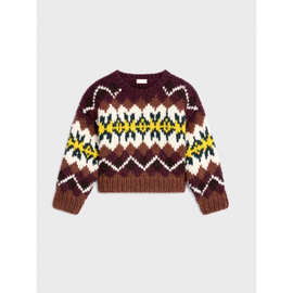 女装毛衣TRIOMPHE罗纹饰边圆领长袖套头衫25新款