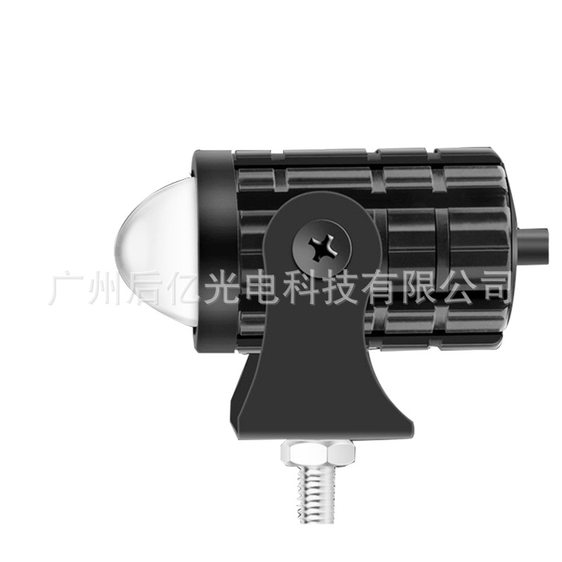 Coche de la motocicleta del proyector del faro LED de dos colores pequeña pistola de acero lejos y cerca integrado impermeable Super brillante 12-80V