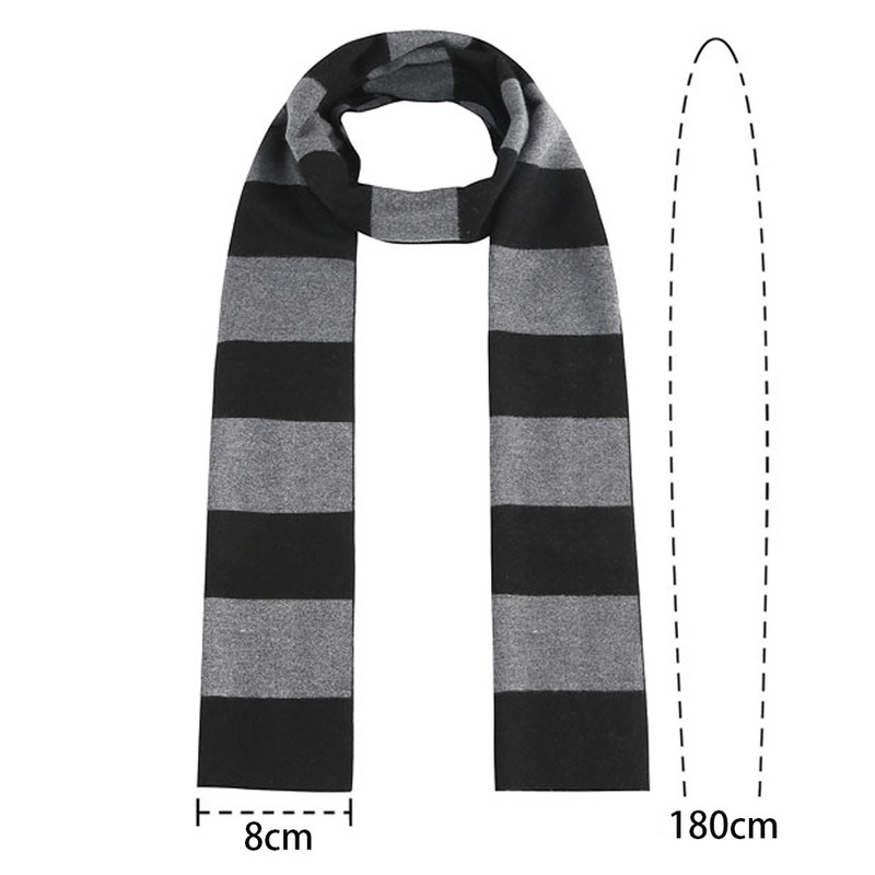 Minions Despicable Me Cos Gru Scarf Gru Black and Gray Stripesd Scarf Nose Set Asian Style