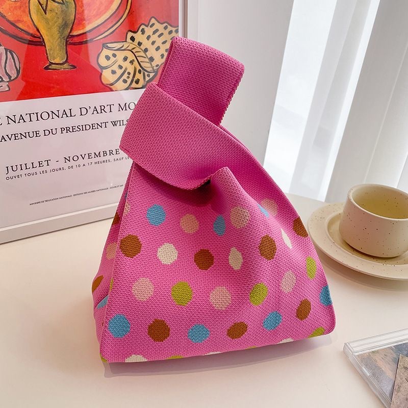 컬러 폴카 도트 핑크