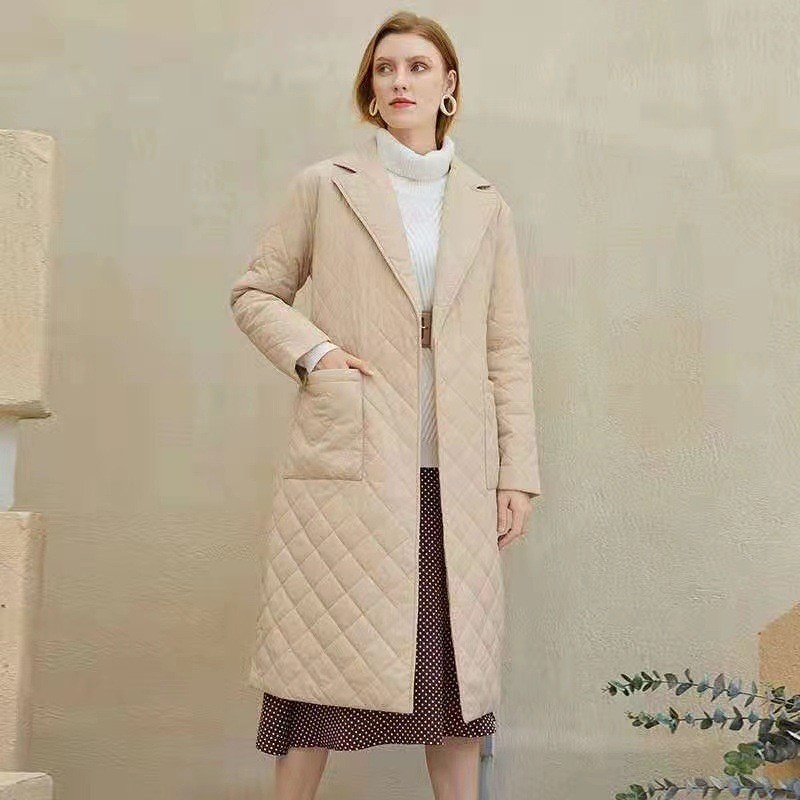 European and American Mid-Length Cotton-Padded Jackets for Women Warm Parkas Winter Jacket Coat Women