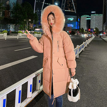 冬裝2021年新款女韓版寬松中長款加厚面包服過膝棉衣外套冬季棉服
