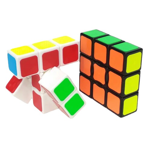 133 Single-level Rubik's Cube Black 1X1X3 One-level Rubik's Cube Intellectual Puzzle Cross-border Hot Selling Stress Reduction Street Stall Children's Toy