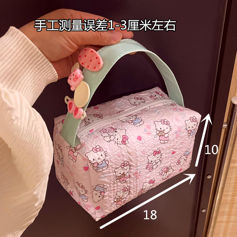 化粧品バッグコレクション猫便利な化粧品バッグ旅行トイレタリー収納袋立体ハンドバッグ大容量|undefined