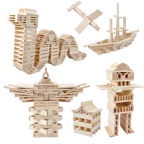 Wholesale Archimedes kapla colorful wooden building blocks kindergarten construction toys kapla educational children