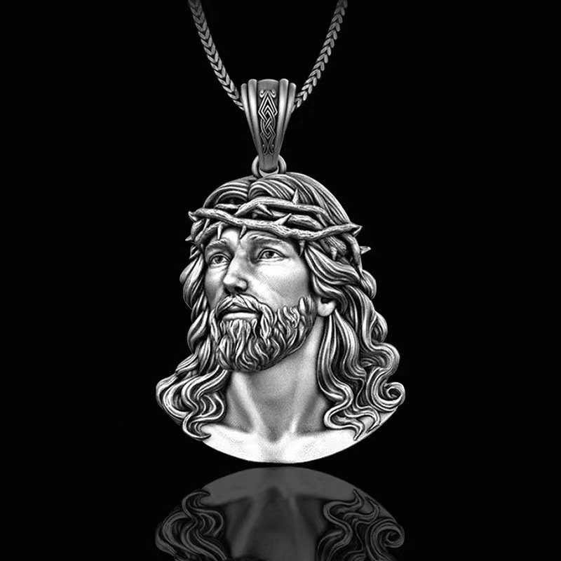 Hip-Hop Jesus Pendant Necklace 5