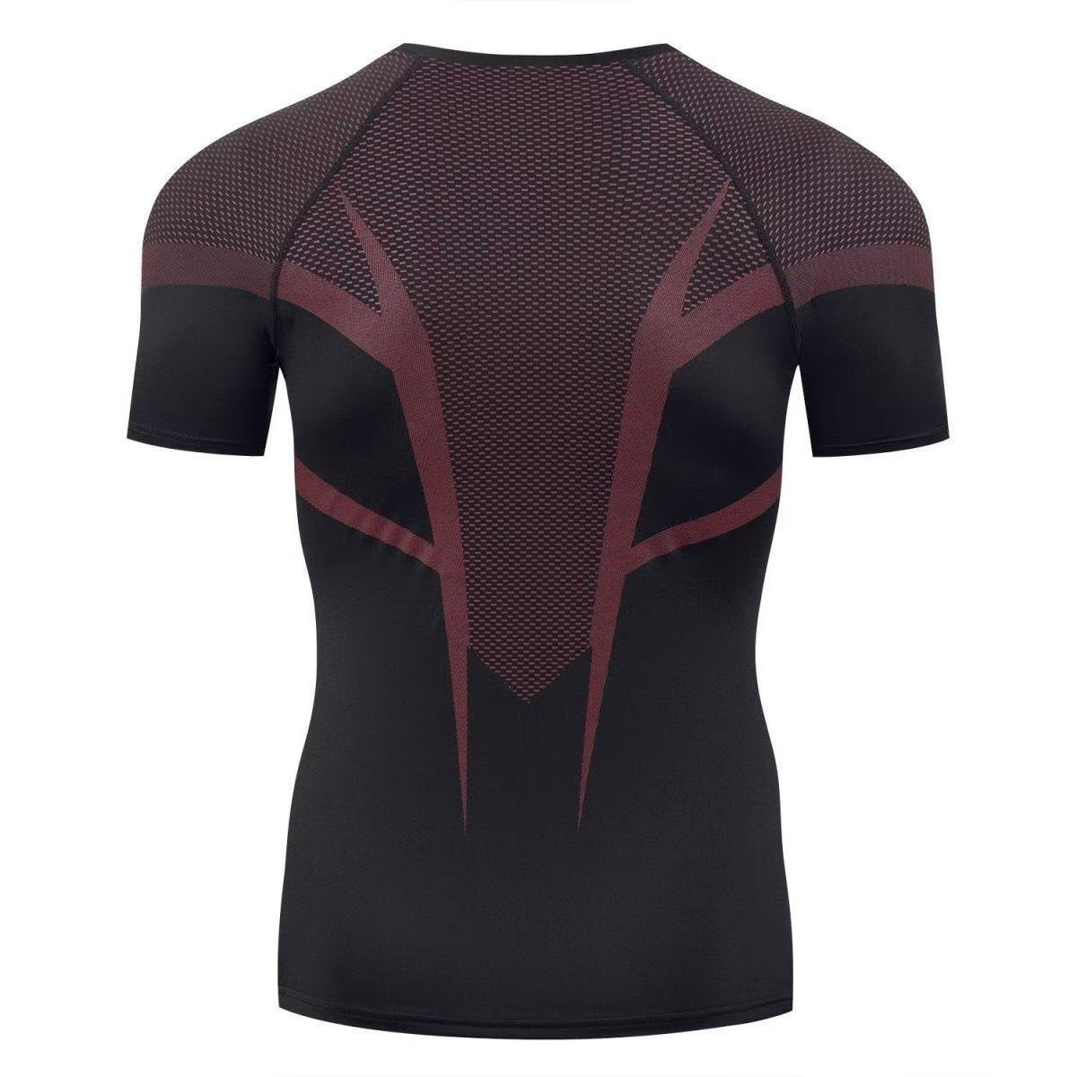Men's Fitness T-Shirt Spring Summer Seamless Venom Fashion Quick Drying Breathable Oversized Short Sleeve American Style_voghion.com