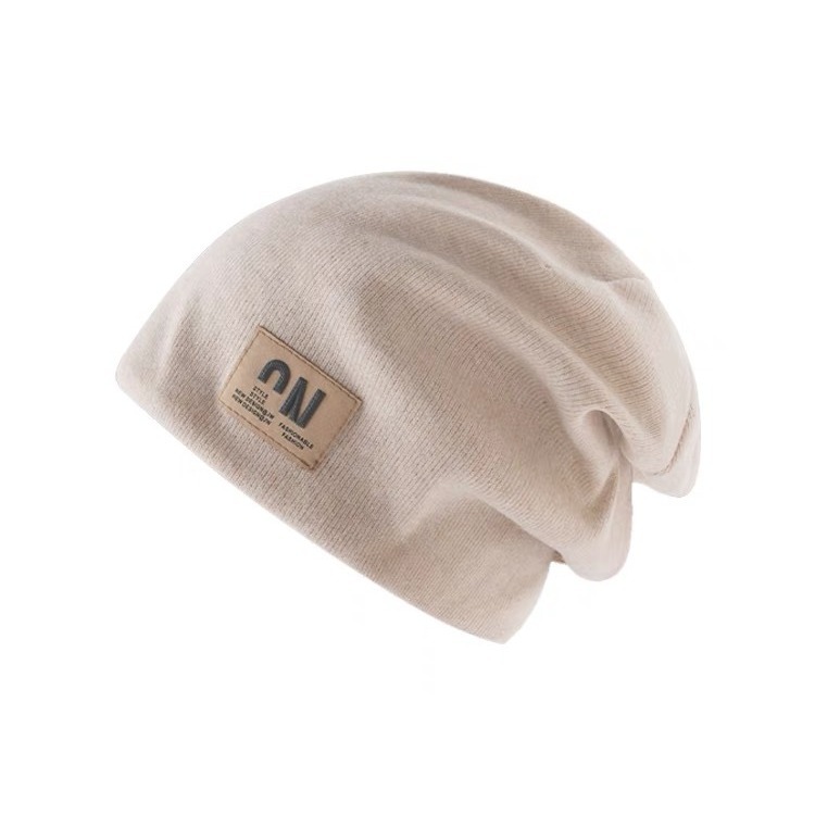 Lässige Strickmütze für Damen, Herbst und Winter, für großen Kopfumfang, gesichtsschlankmachend, gestrickt für die Zeit nach der Geburt_voghion.com