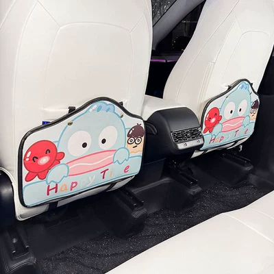 Clownfish Cartoon Cute Car Seat Back Anti-kick Pad Simple and Comfortable Dirt-resistant Storage Bag Anti-kick Pad Dirty Pad (Chair back anti-kick pad) - clownfish-anti-kick-pad-2-sheets