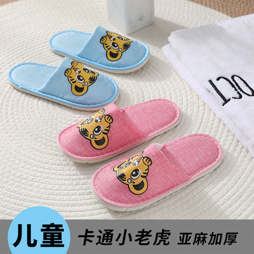 Manufacturer wholesale hotel children's disposable slippers B&B hospitality travel portable five-star home hospitality