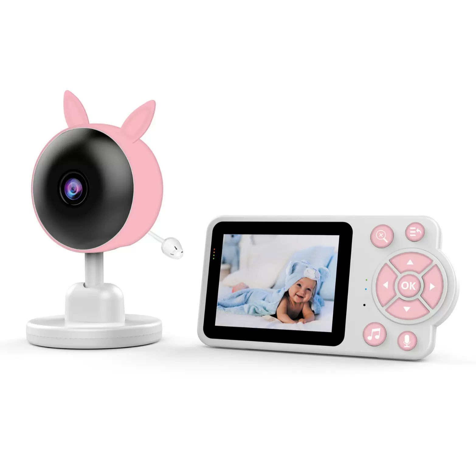 3.5寸30万高清wifi摄像头宝宝婴儿看护监护器监控看护仪室内480P