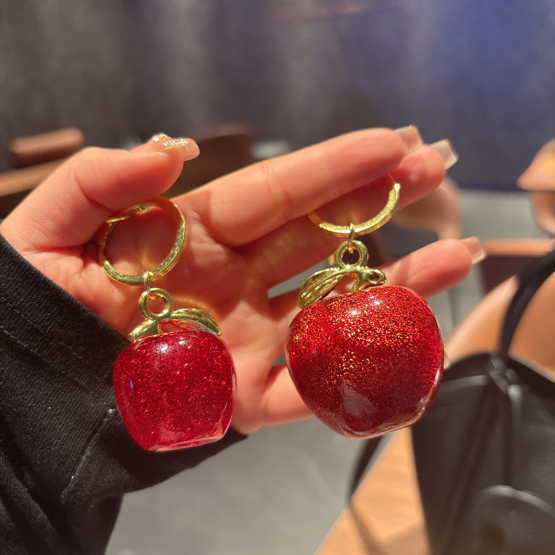 64g Weight Bag Pendant, Keychain Classification 1 Piece Quantity Casual, Street Occasion Resin Material Fruit Pattern Unisex Gender Cute Style 1 Piece Cute Fruit Resin Unisex Bag Pendant Keychain 4