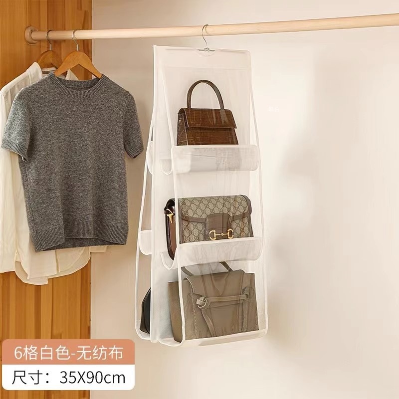 Arteque de almacenamiento de bolsos, bolsa colgante, bolsa de clasificación, bolsa de almacenamiento, bolsa colgante, estante de almacenamiento de armario de almacenamiento doméstico tipo pared