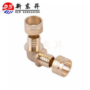 Floor heating pipe fittings PEX joint all copper equal diameter elbow slip tight joint Spain AENOR South Africa SABS