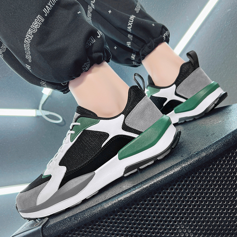 China-Chic ins Scarpe da papà a vita alta Moda per adolescenti Scarpe da ginnastica da basket casual oversize per studenti da uomo_voghion.com