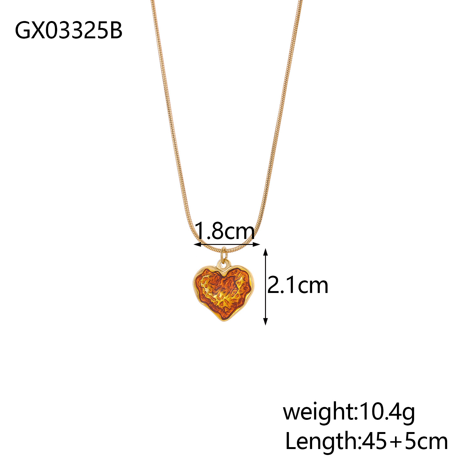 12g Weight Titanium Steel Pendant Material Pendant Necklace Classification Titanium Steel Chain Material cable chain Chain Type 1 Piece Quantity Holiday, Daily Occasion Titanium Steel Material Heart Shape Pattern All Seasons Season Women's Gender Simple Style Style Wholesale Jewelry Simple Style Heart Shape Titanium Steel Cable Chain Pendant Necklace 7