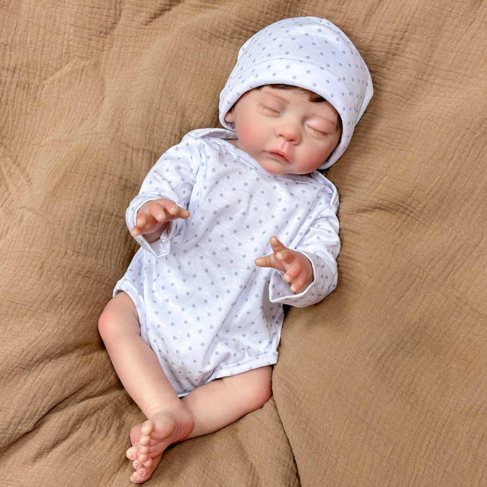 Muñecas transfronterizas muñecas de comercio electrónico colorido 3D fuentes de carga pesada muñecas de simulación de comercio exterior, ropa de ondas blancas, ropa de punto de onda, Henghua