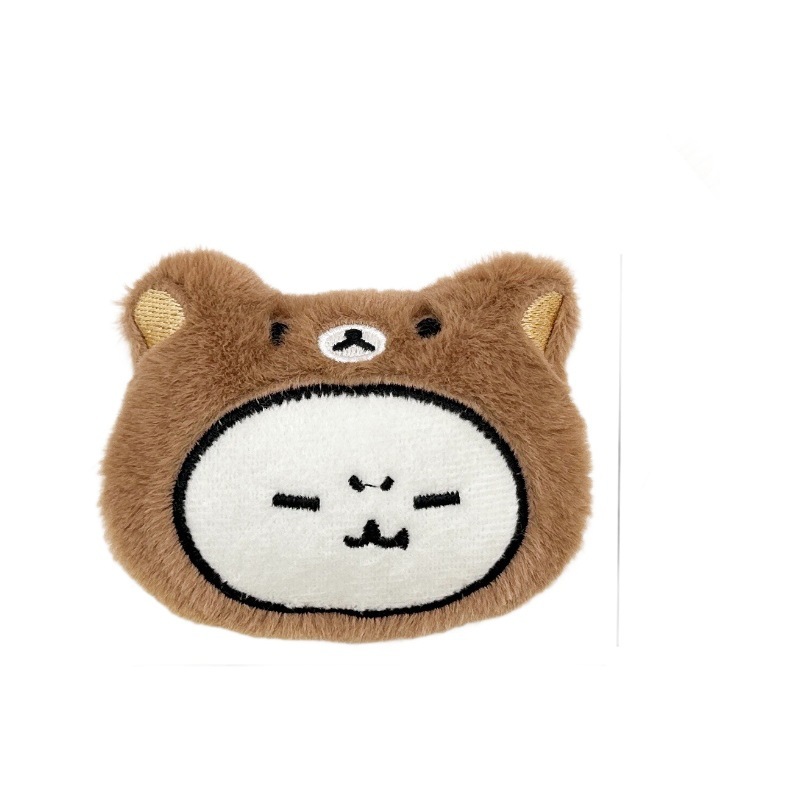 自虐的なクマのヘッドギアシリーズクィアベアのきしむペンダントかわいいリラックマキーホルダーペンダントdiyブローチアクセサリー|undefined