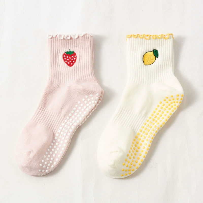 Антискользящие носки для йоги с индивидуальным дизайном ODM, японский стиль