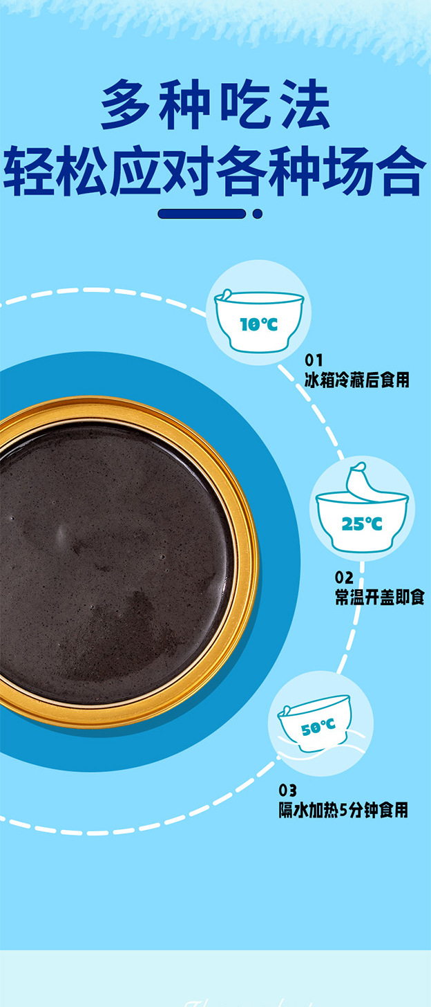 Black Sesame Rice Dew Bowl Ready to Eat Herbal Dessert Cantonese Style 168g specifications