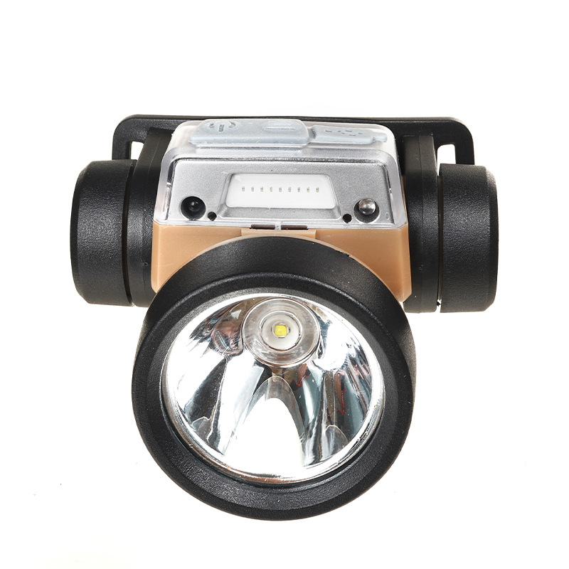 Nueva luz fuerte recargable brillante lámpara de iluminación montada en la cabeza al aire libre linterna de litio inducción noche pesca especial lámpara de minero