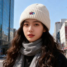 帽子女可爱卡通保暖针织帽情侣百搭甜美毛线帽户外防寒套头冷帽男