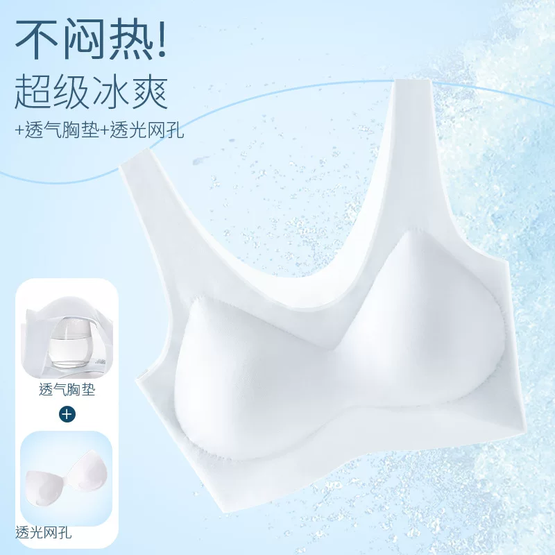 Ultra thin silk underwear, breathable protective underware, supporting bra, clips included, beautiful back